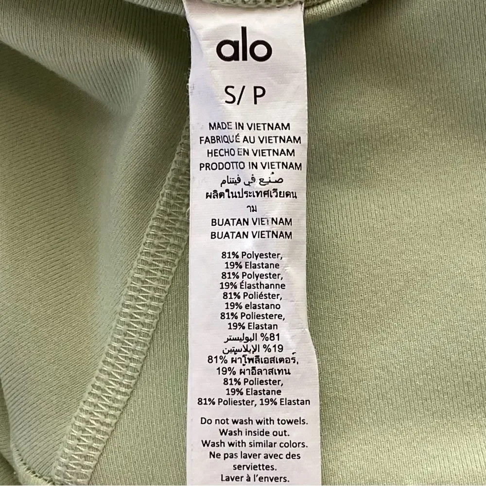 Alo Yoga Sage Green High-Waist Air Brush Leggings Size Small